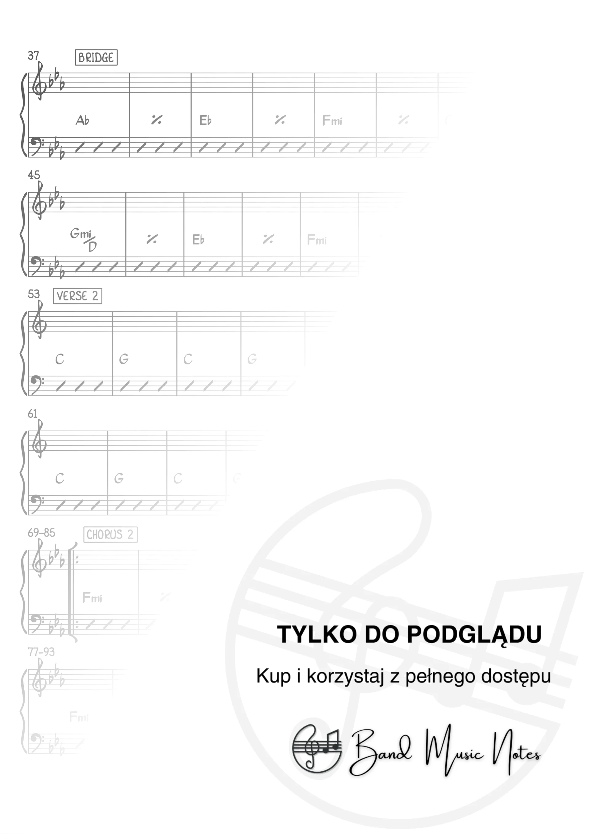 Marek Grechuta - Będziesz moją panią (The Voice Of Poland 7, 2024 by Miłosz Krysiak) - Band Score_0002