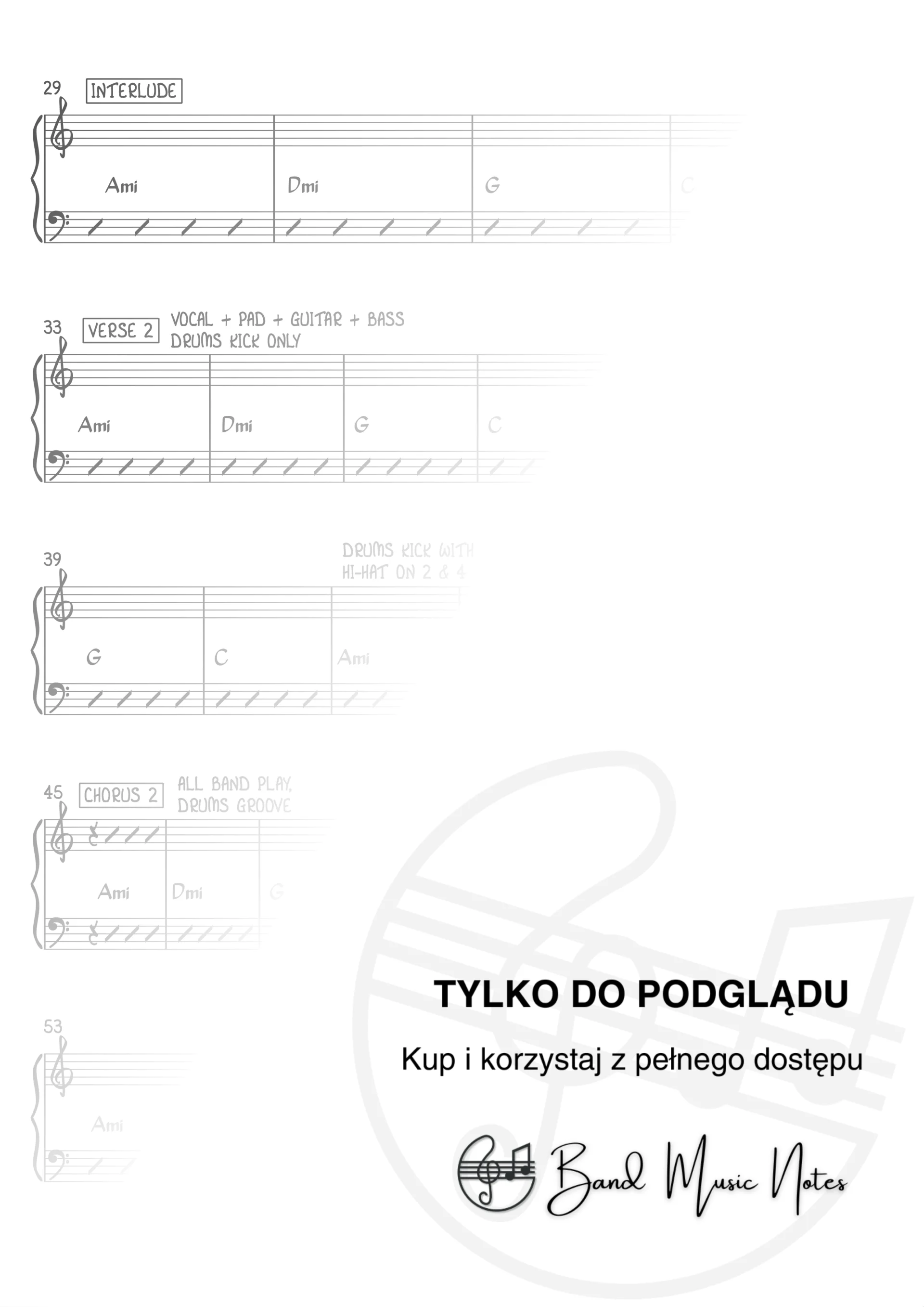Miley Cyrus - Flowers - Band Score_0002