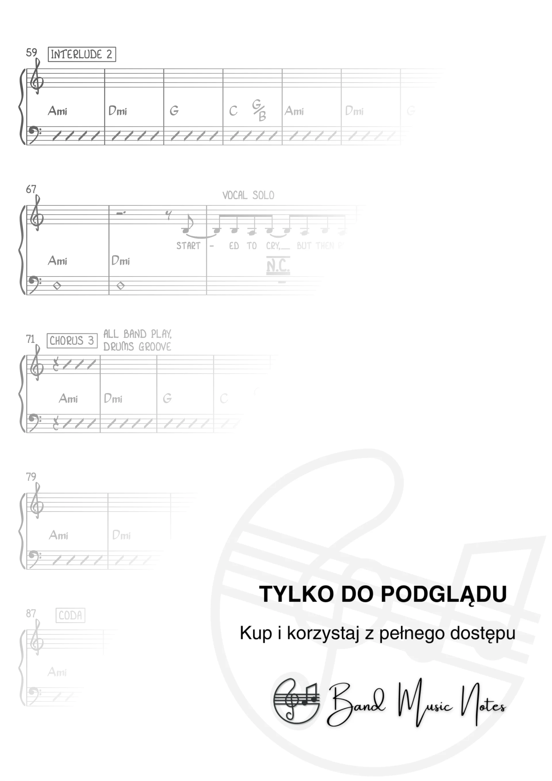 Miley Cyrus - Flowers - Band Score_0003
