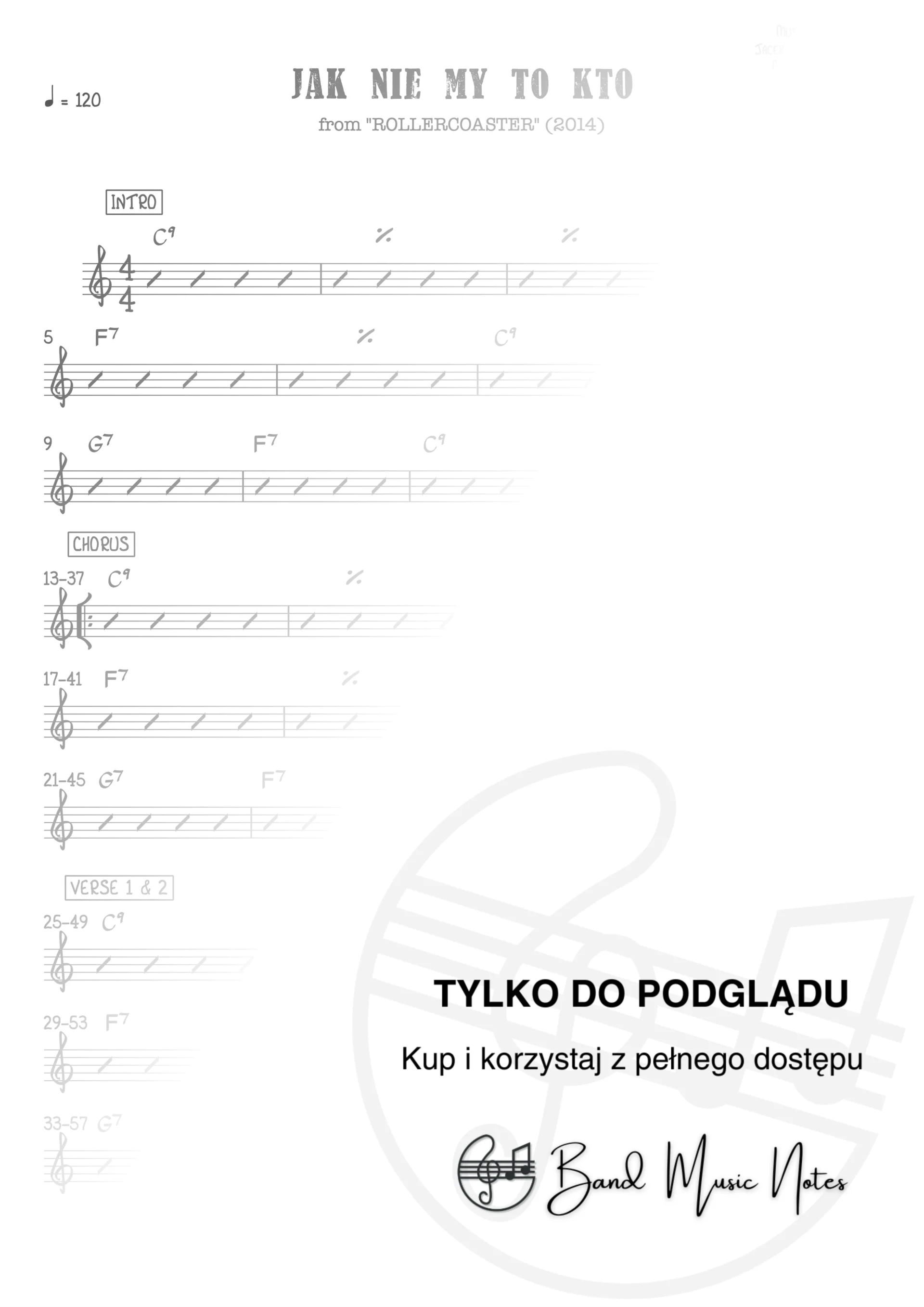 Mrozu feat. Tomson - Jak nie my to kto - Band Score_0001