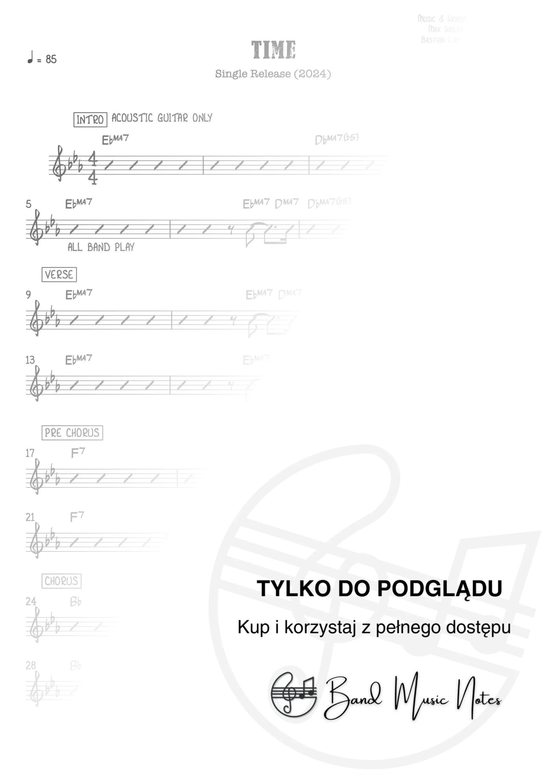 Olivia Dean - Time - Band Score_0001