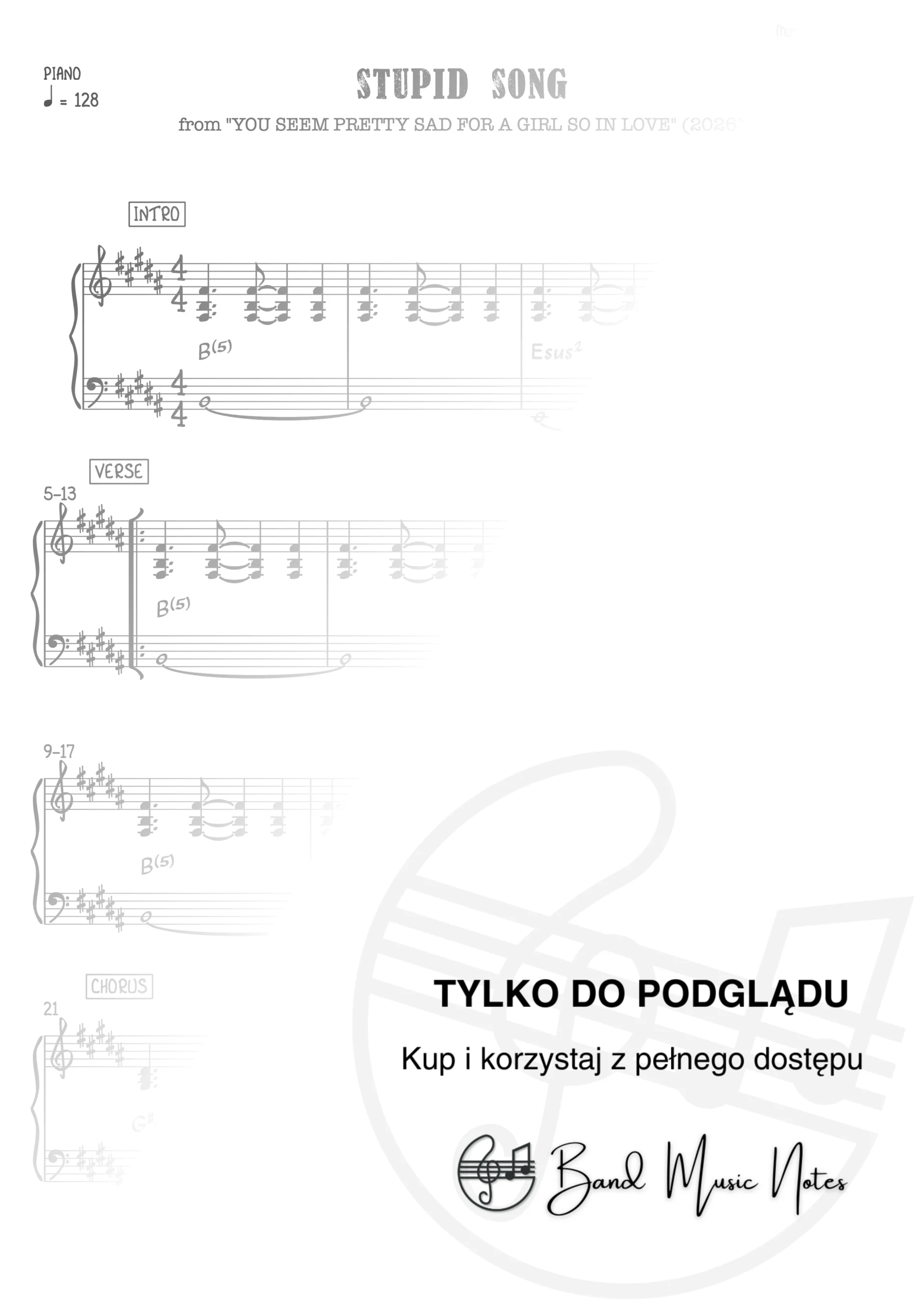 Olivia Rodrigo - Stupid Song - Piano Part_0001