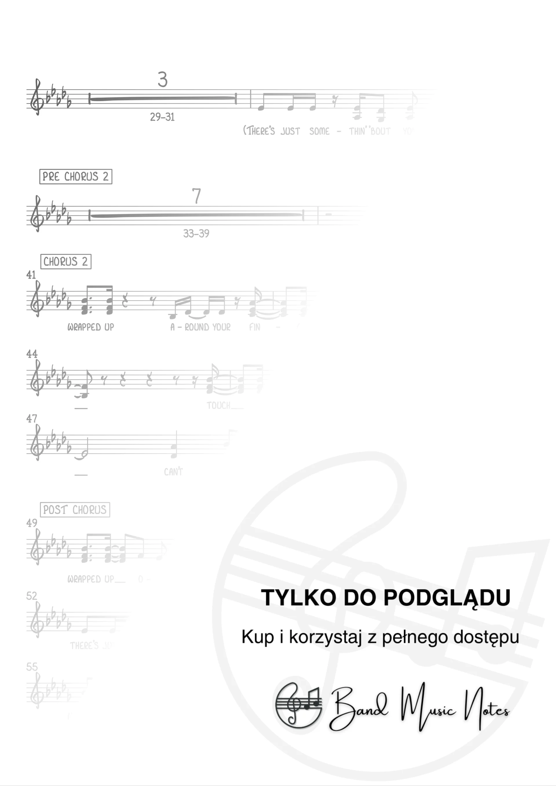 Olly Murs ft. Travie McCoy - Wrapped Up - Backing Vocal Score_0002
