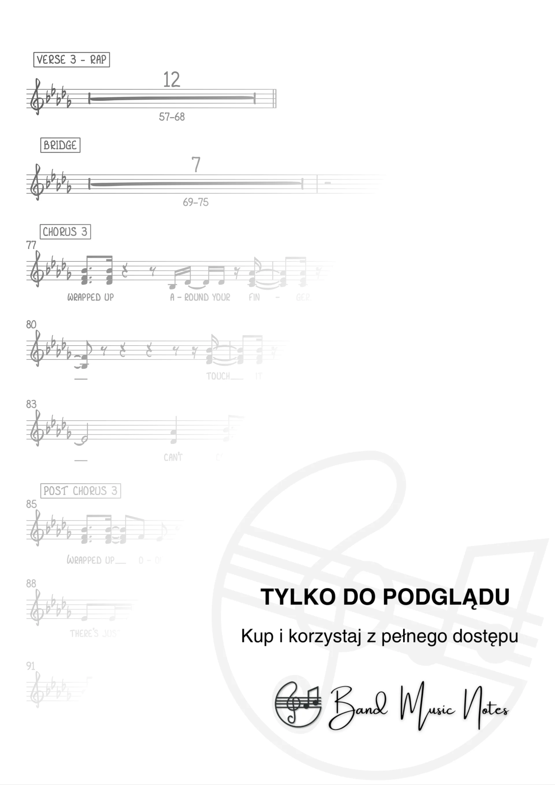 Olly Murs ft. Travie McCoy - Wrapped Up - Backing Vocal Score_0003