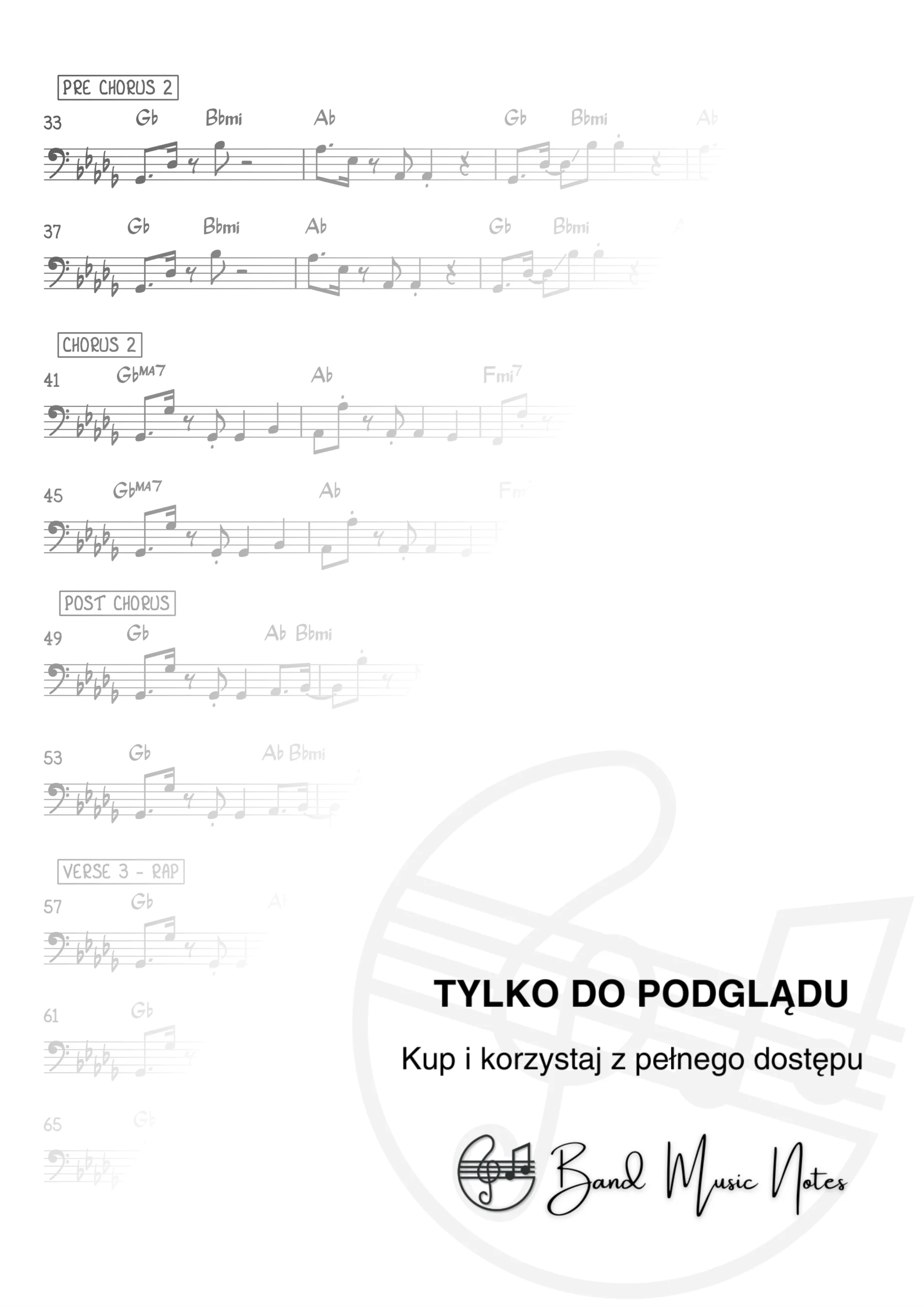 Olly Murs ft. Travie McCoy - Wrapped Up - Bass Guitar Part_0002