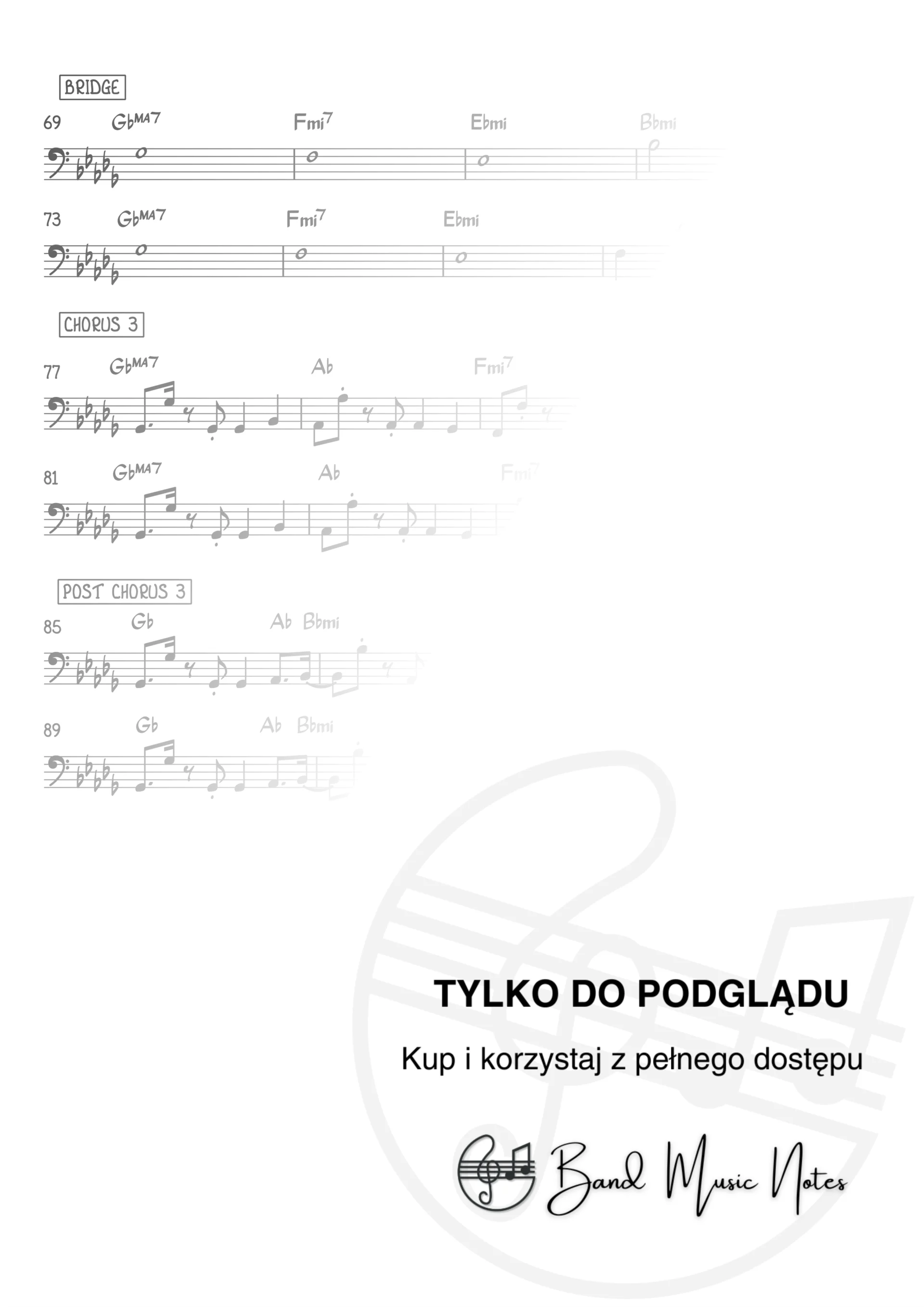 Olly Murs ft. Travie McCoy - Wrapped Up - Bass Guitar Part_0003