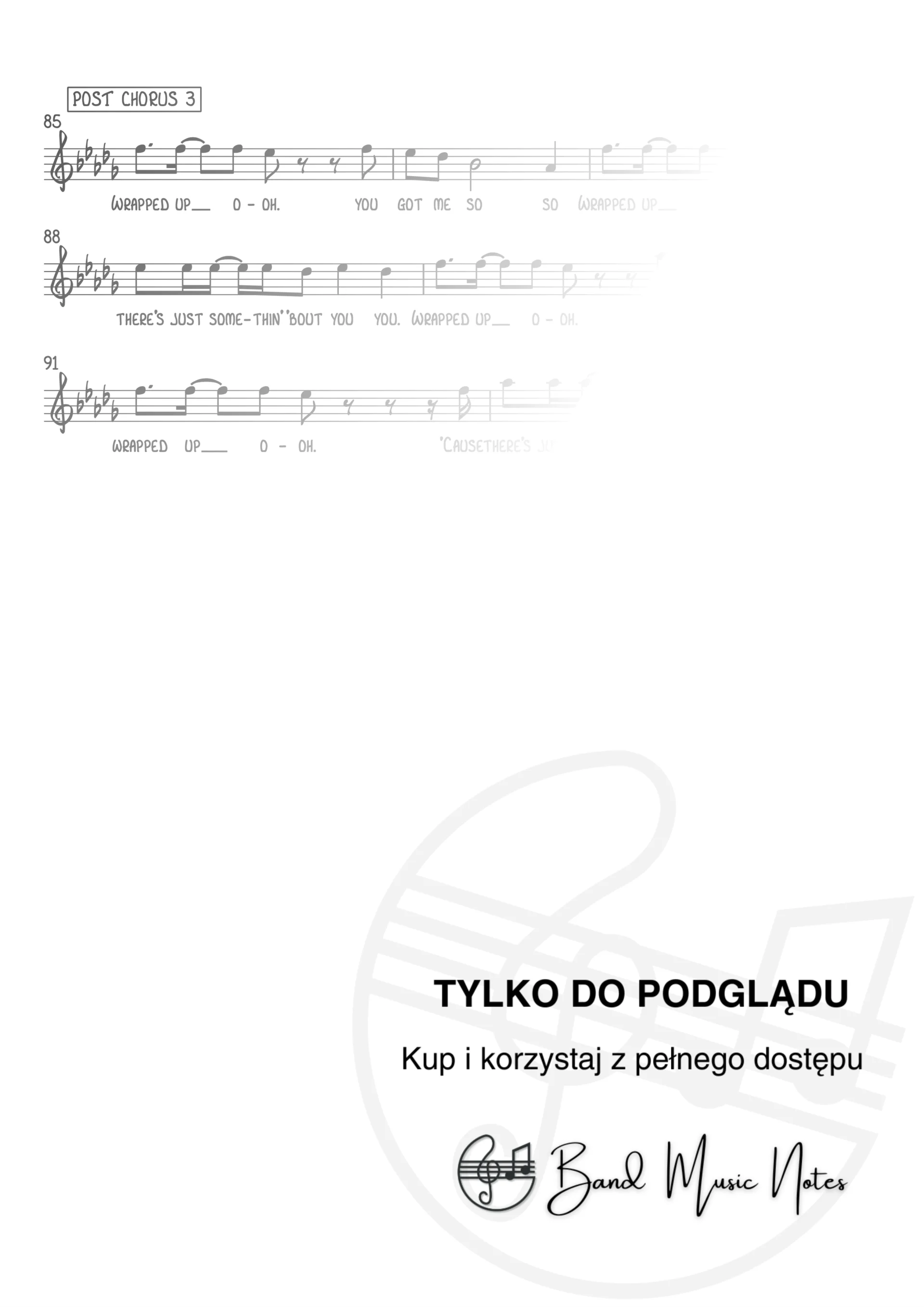 Olly Murs ft. Travie McCoy - Wrapped Up - Vocal Score_0005