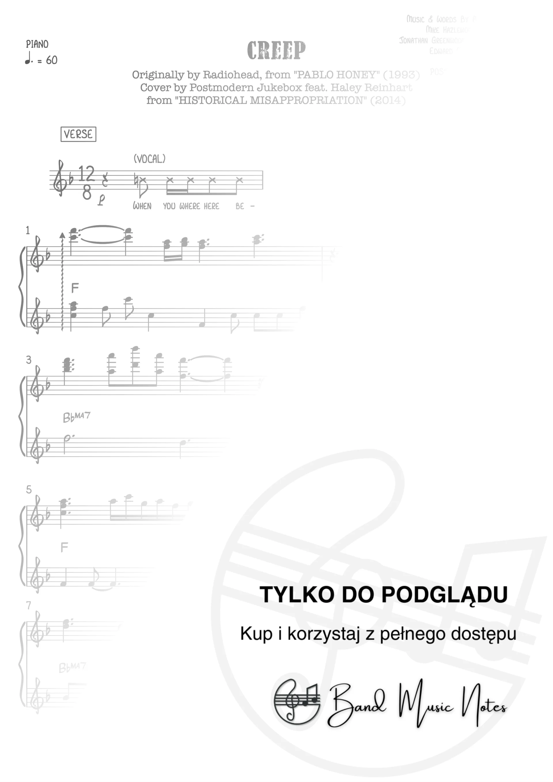 Postmodern Jukebox - Creep - Piano Part_0001