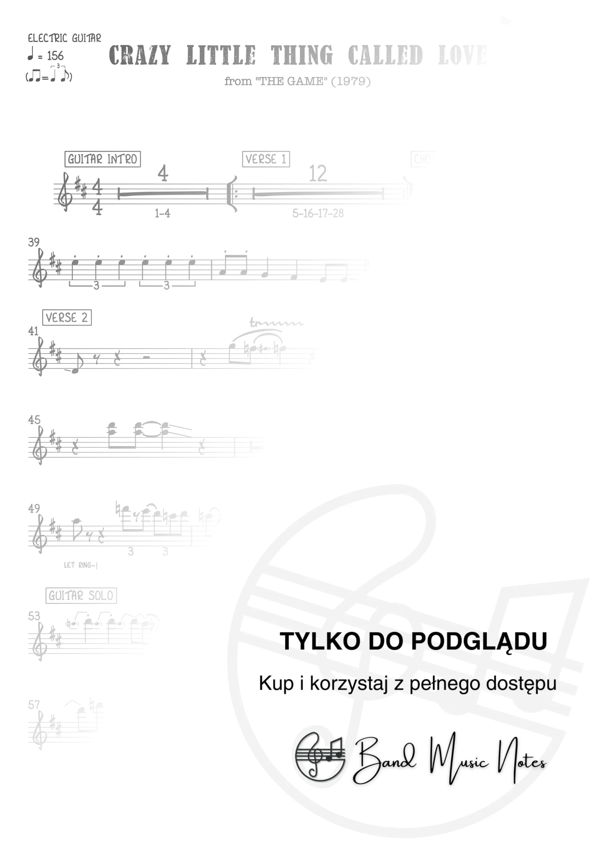 Queen - Crazy Little Thing Called Love - Electric Guitar Part_0001