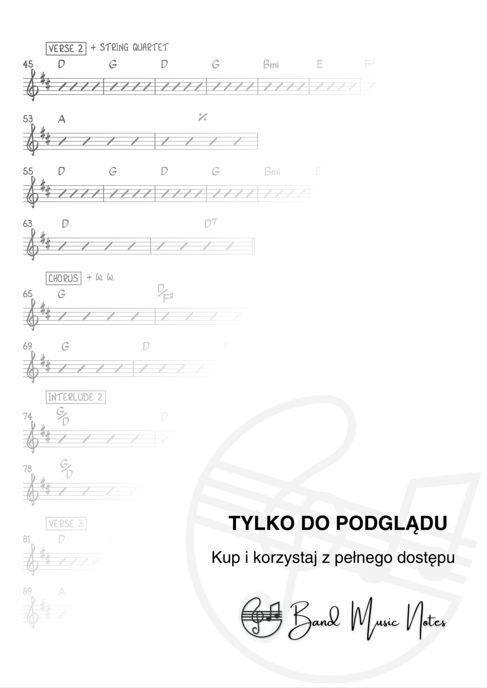 Raz, Dwa, Trzy - Pod niebem pełnym cudów - Ver. live - Band Score_0002