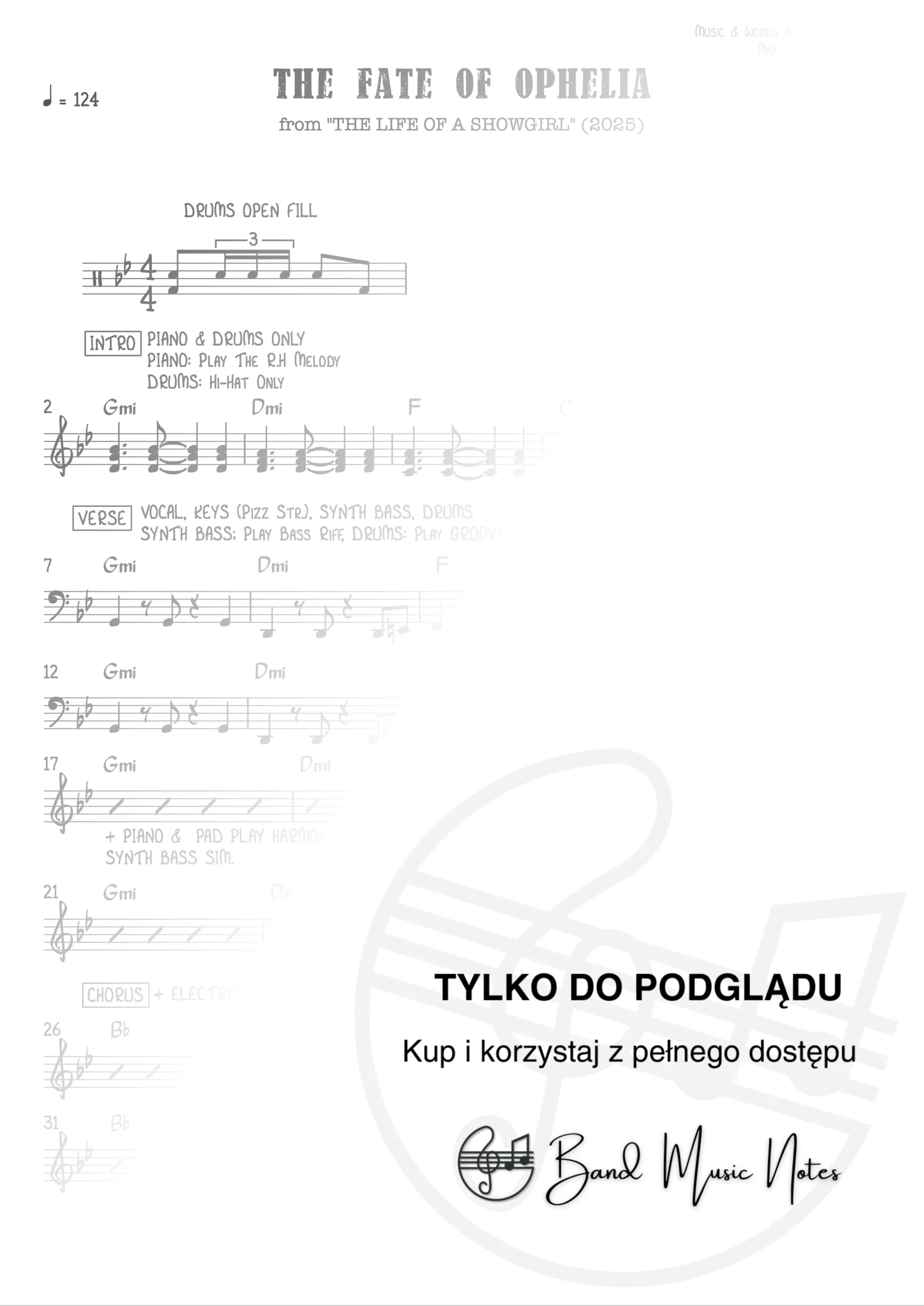 Taylor Swift - The Fate of Ophelia - Band Score_0001