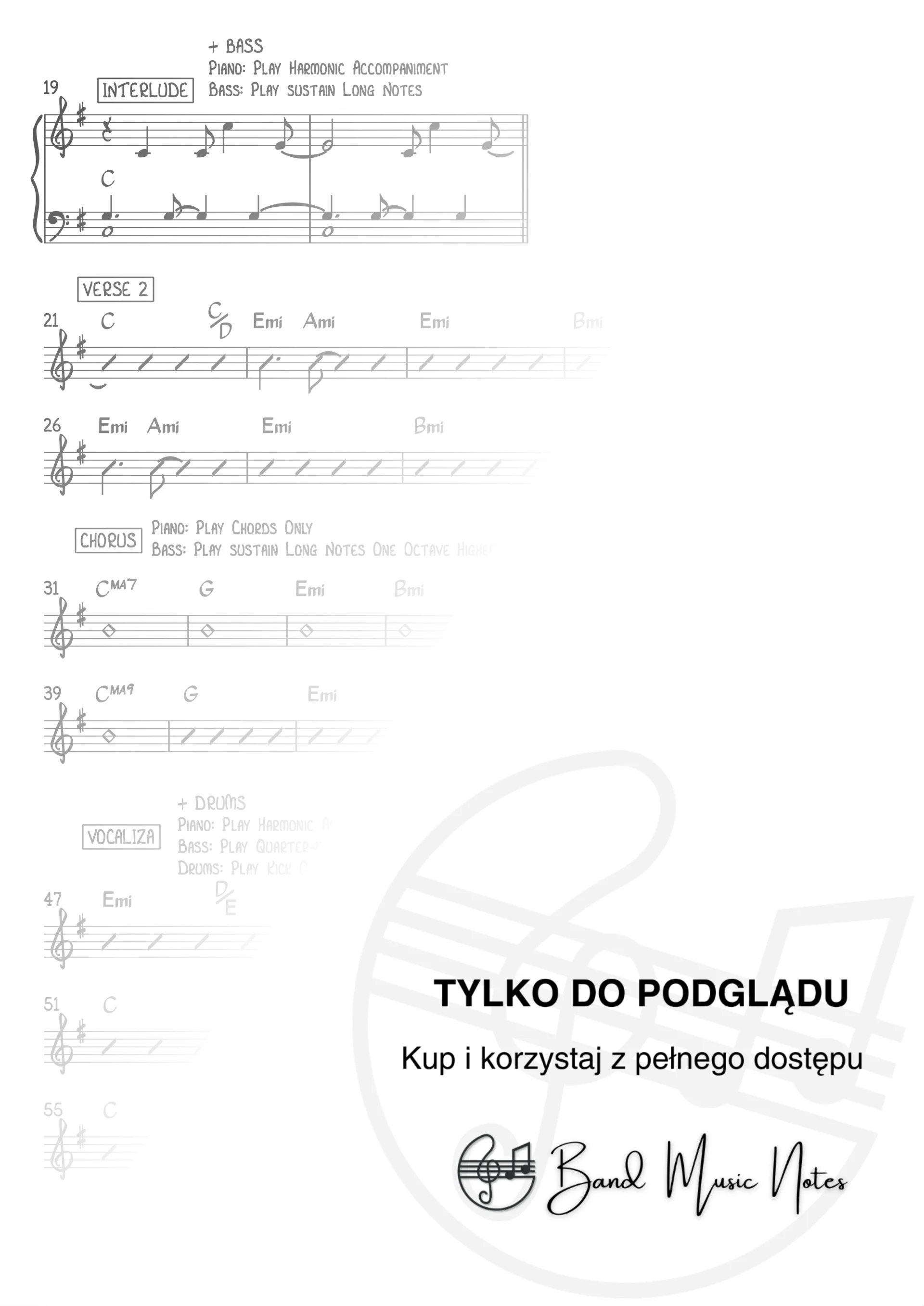 Tom Odell - Another Love - Band Score_0002