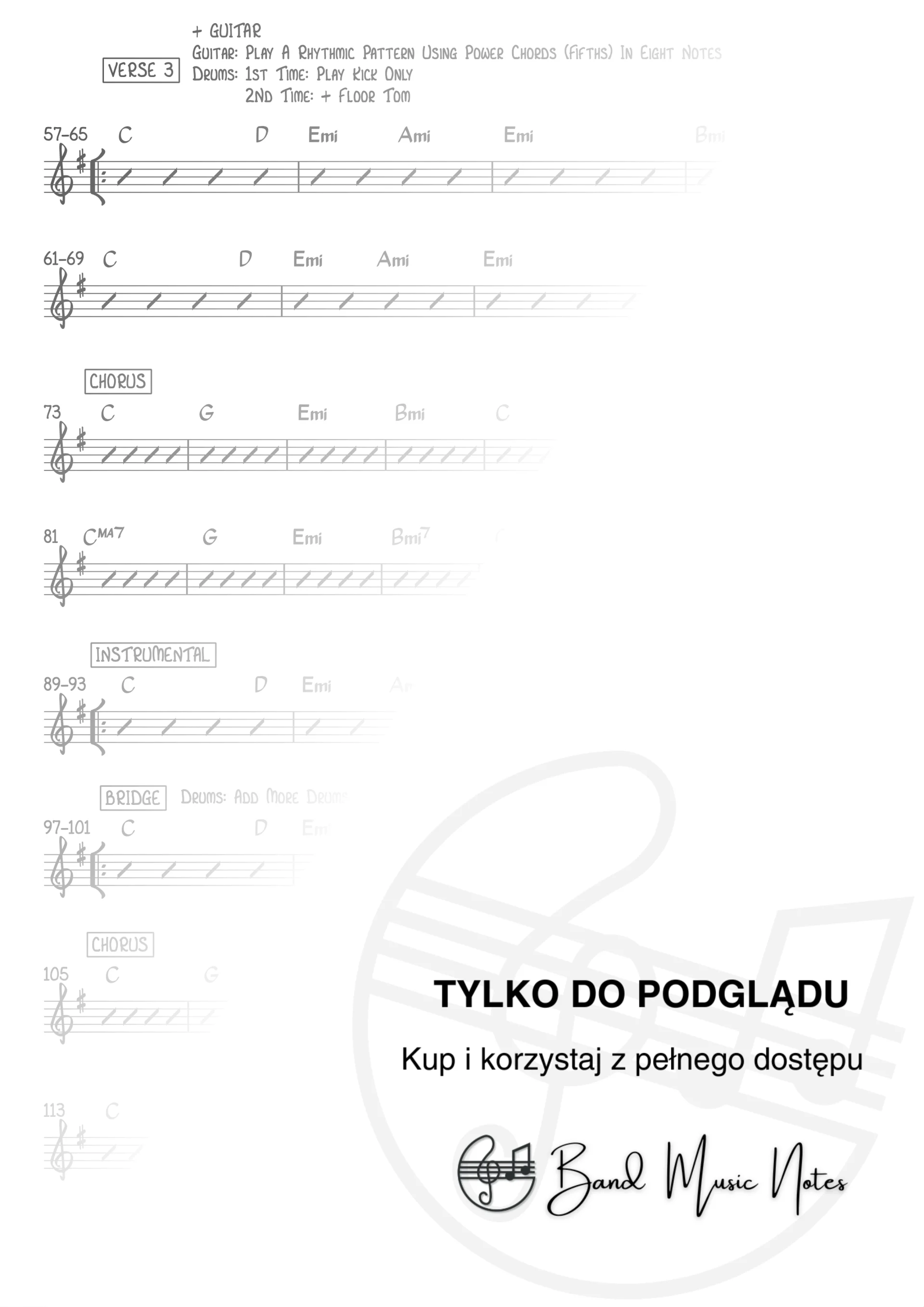 Tom Odell - Another Love - Band Score_0003