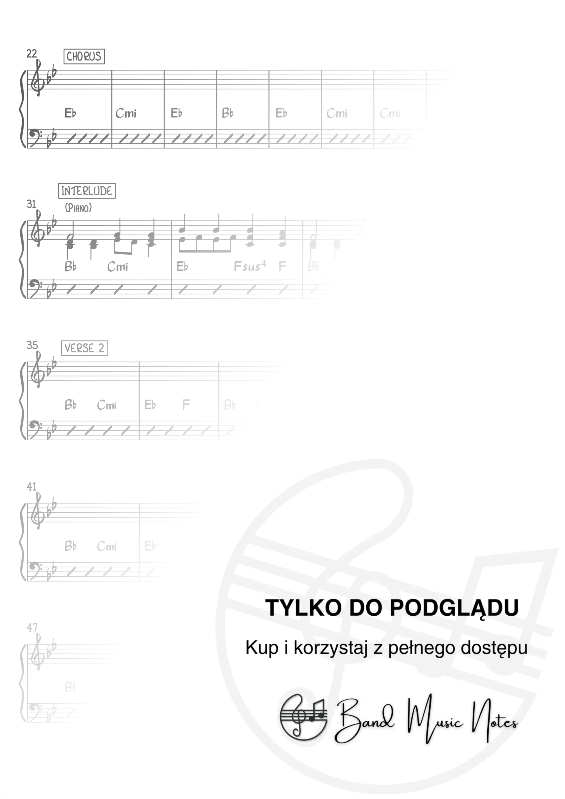 Wet Wet Wet - Love Is All Around - Band Score_0002