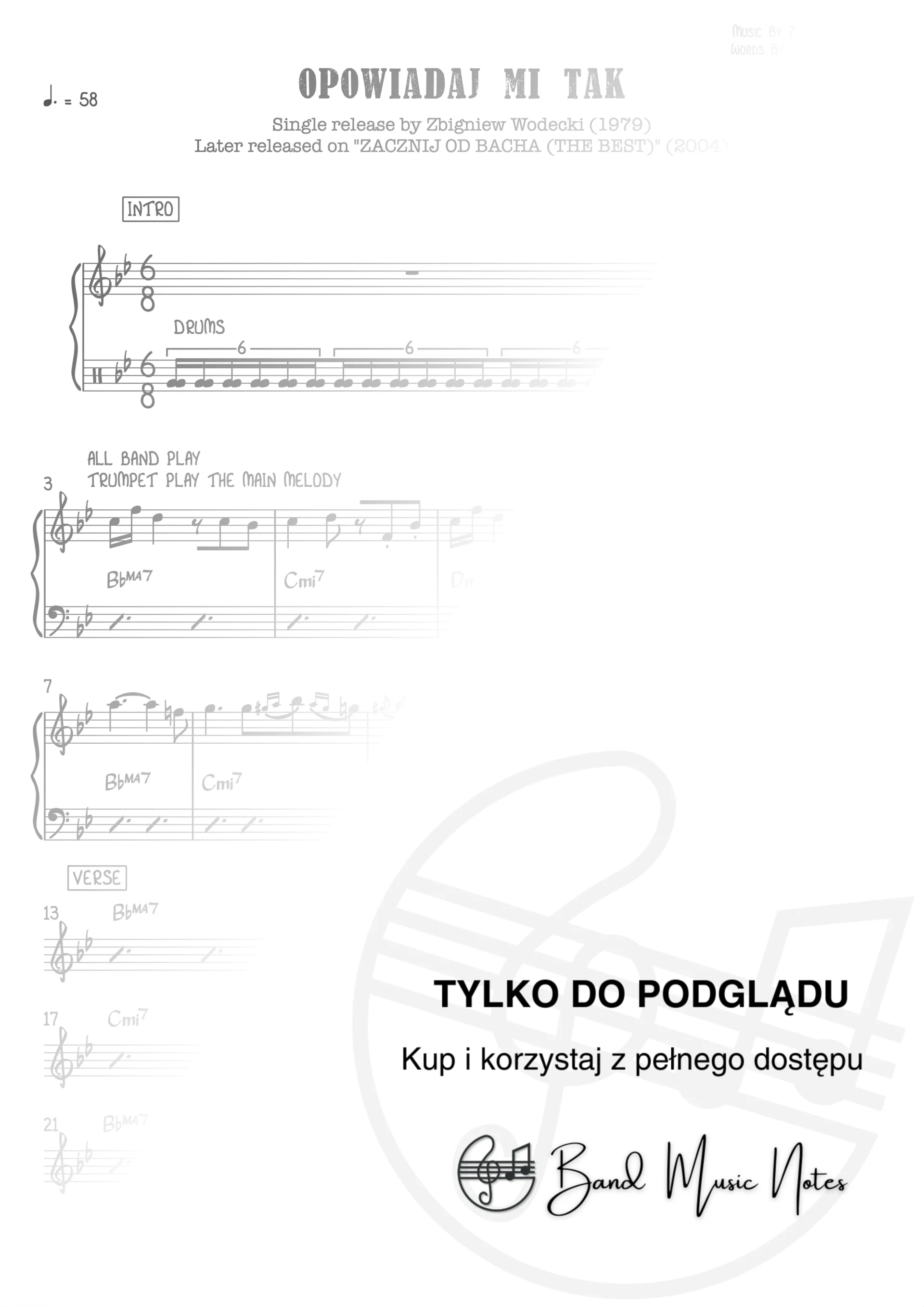 Zbigniew Wodecki - Opowiadaj mi tak - Band Score_0001