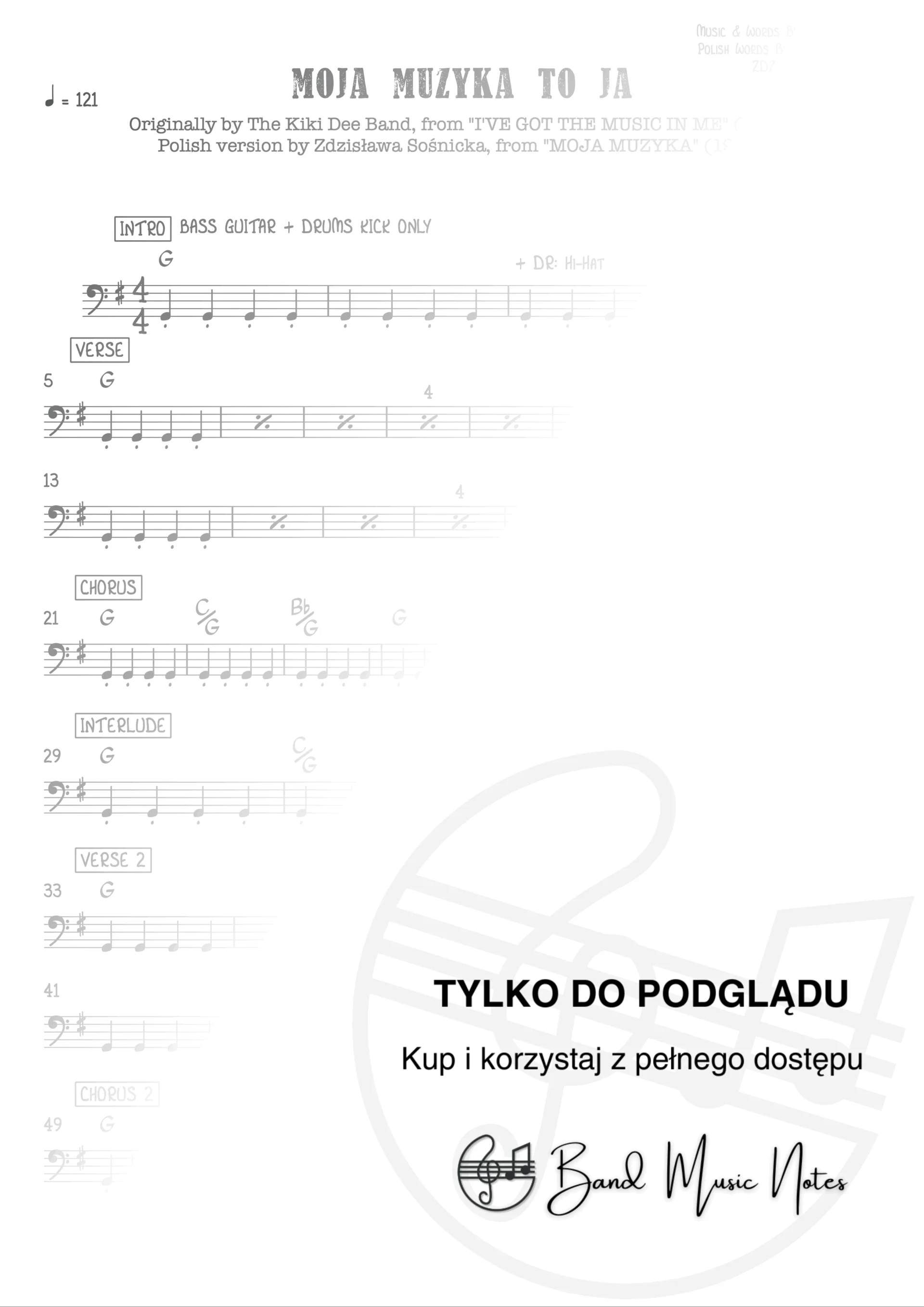 Zdzisława Sośnicka - Moja muzyka to ja - Bass Guitar Part_0001